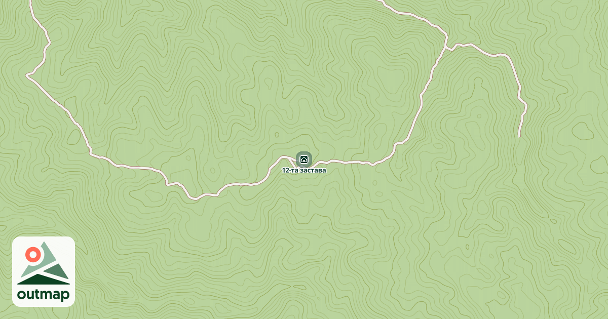 Map of 12-та застава