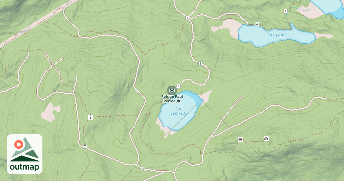 Map of Refuge Paul Perreault