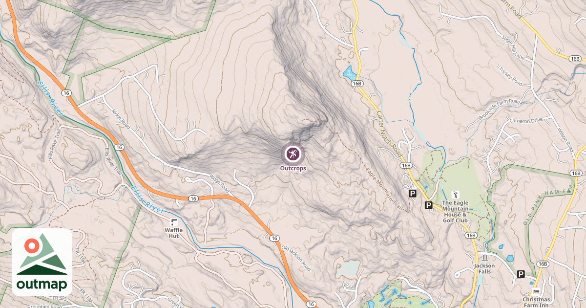 Map of Outcrops
