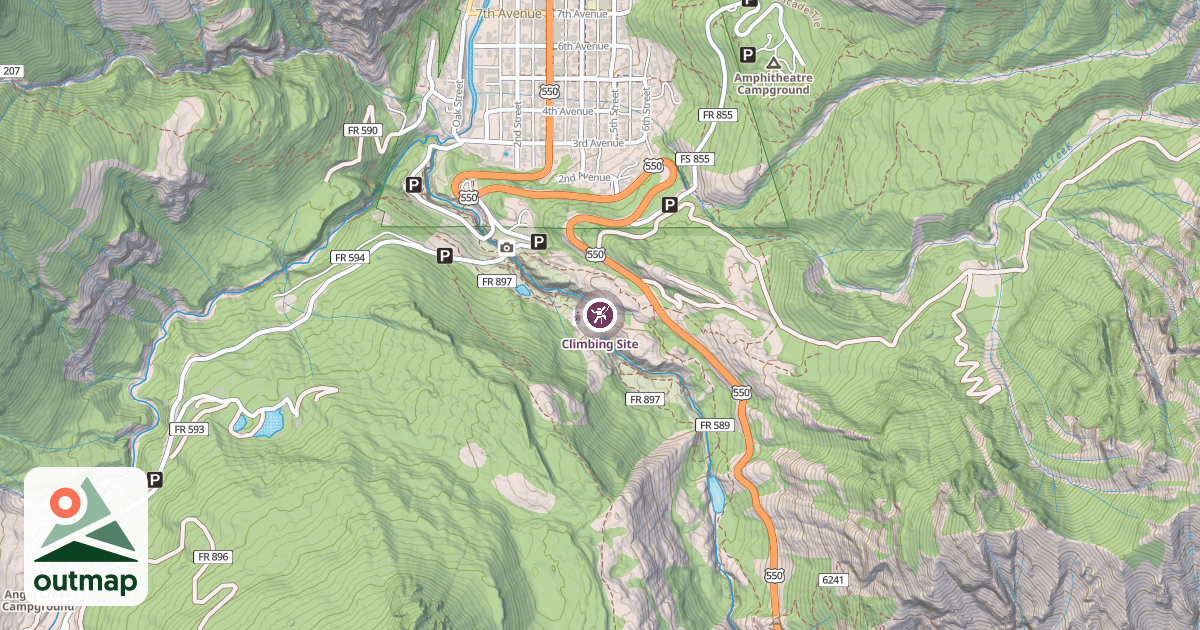 Map of Climbing Site