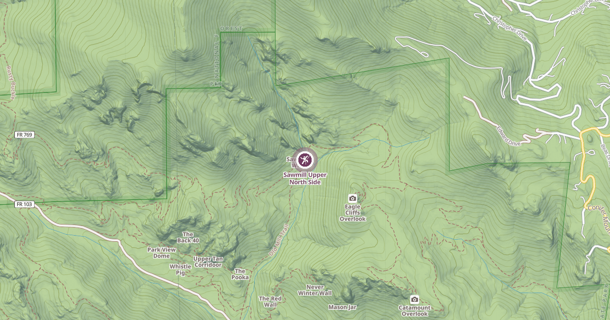 Map preview of Sawmill Upper North Side