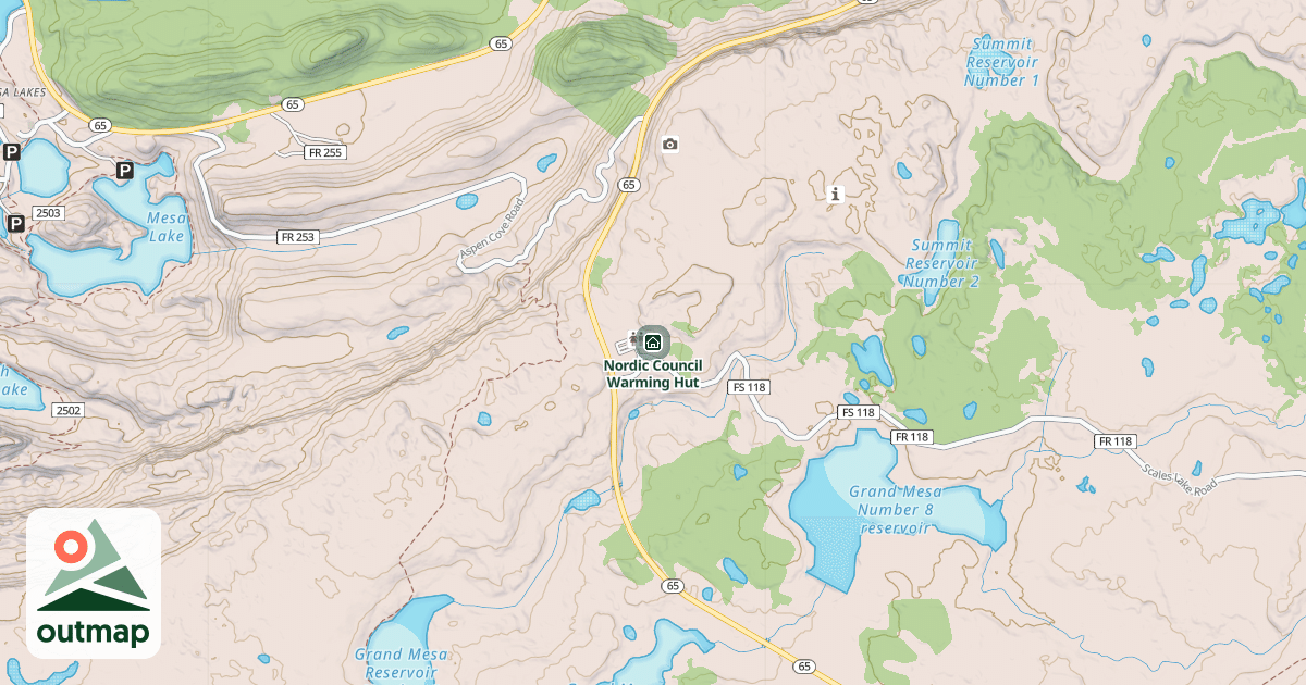 Map of Nordic Council Warming Hut