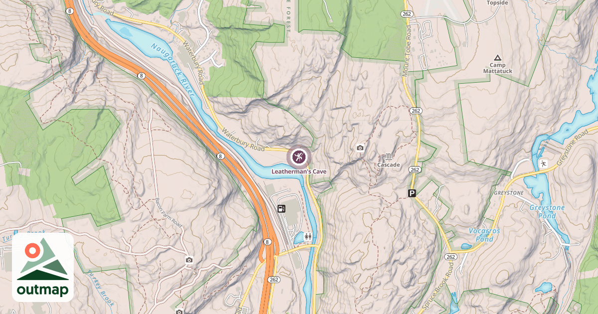 Map of Leatherman's Cave