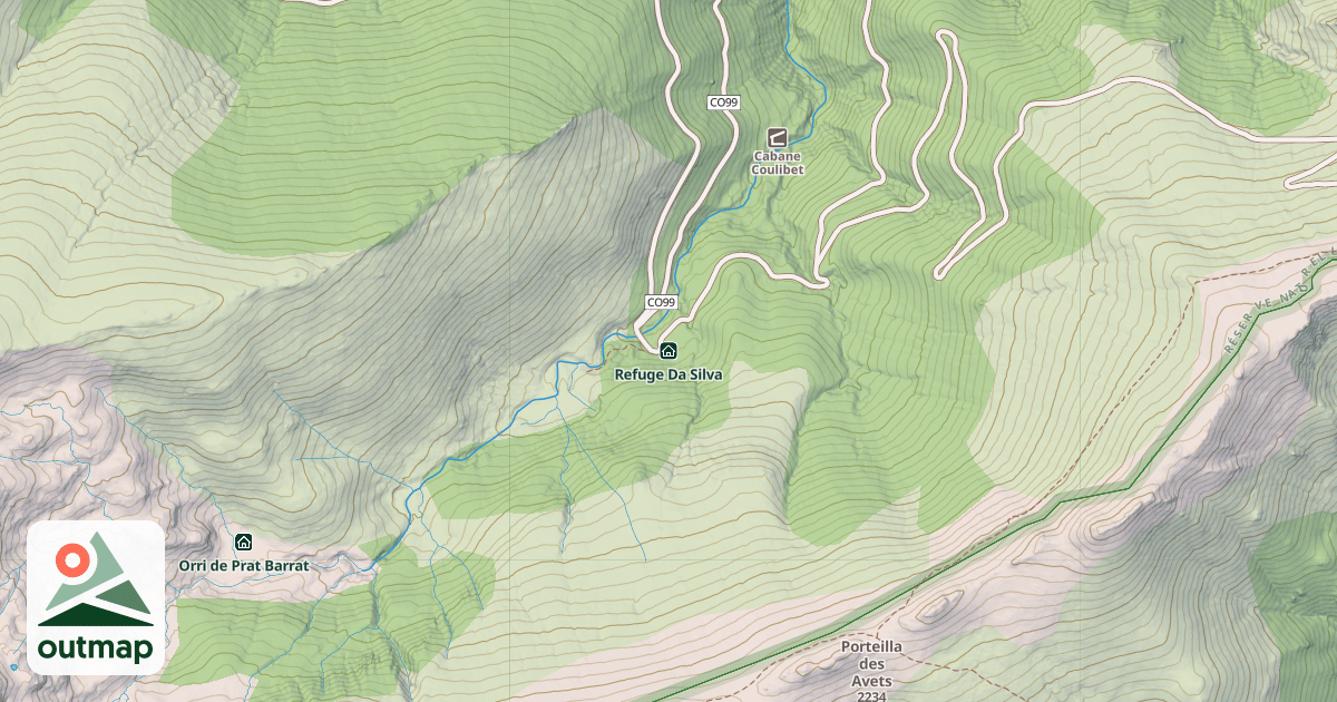 Map of Refuge Da Silva