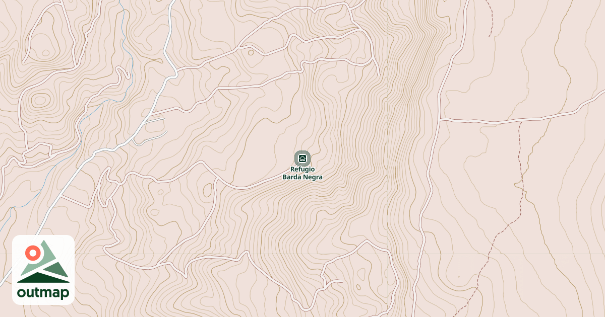 Map of Refugio Barda Negra