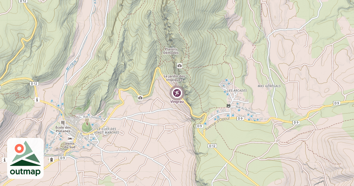 Map of Vingrau