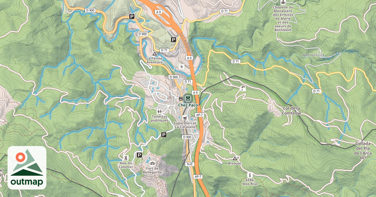 Map of Chez Paco