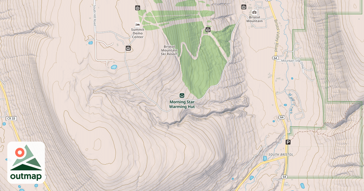 Map of Morning Star Warming Hut