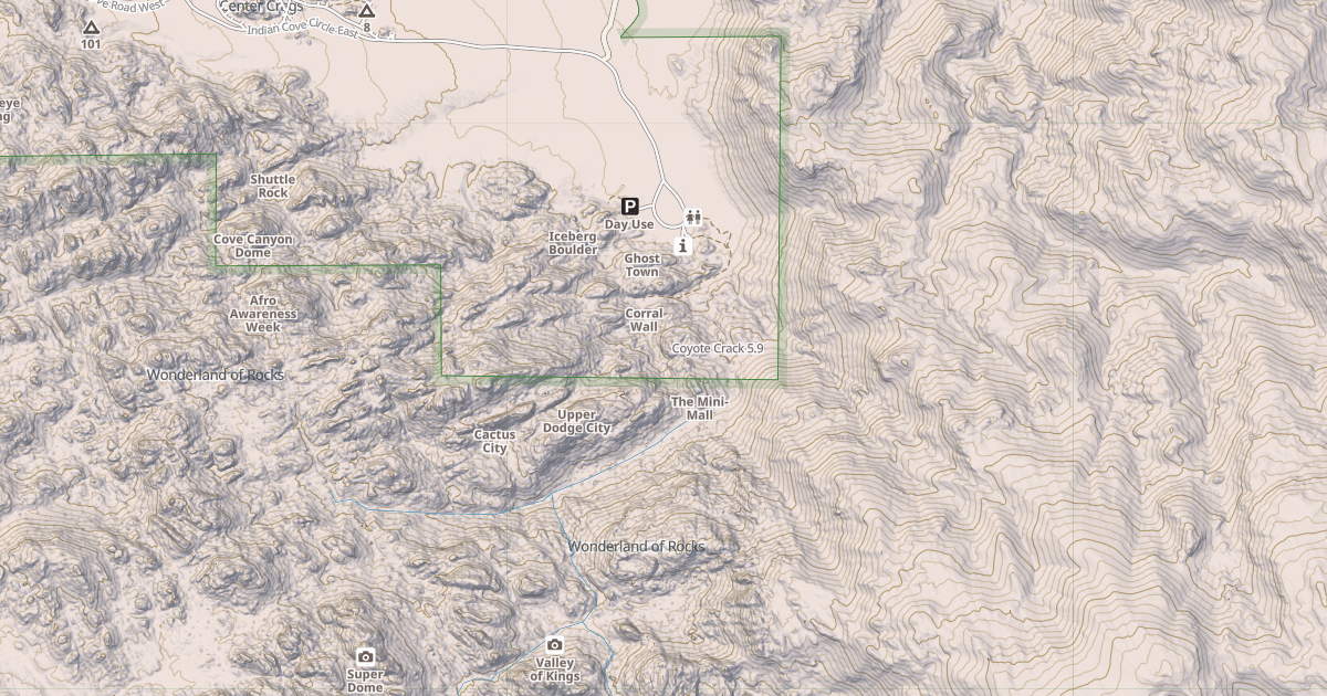 Map preview of Coyote Crack