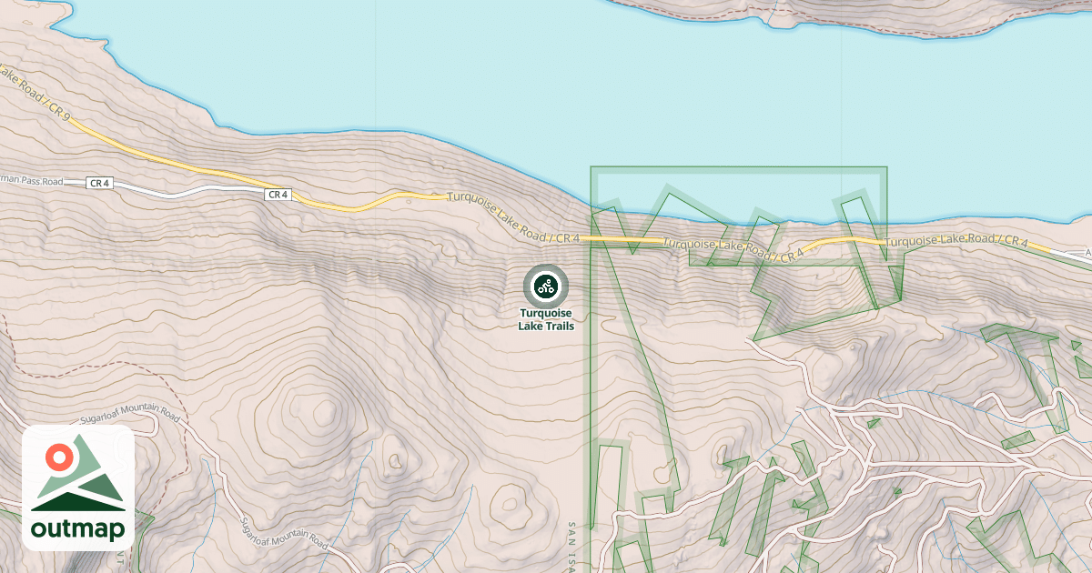 Map of Turquoise Lake Trails