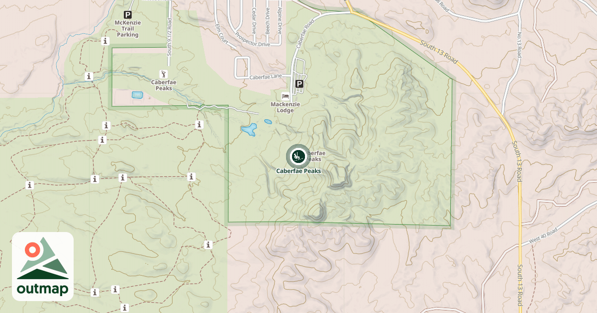 Map of Caberfae Peaks