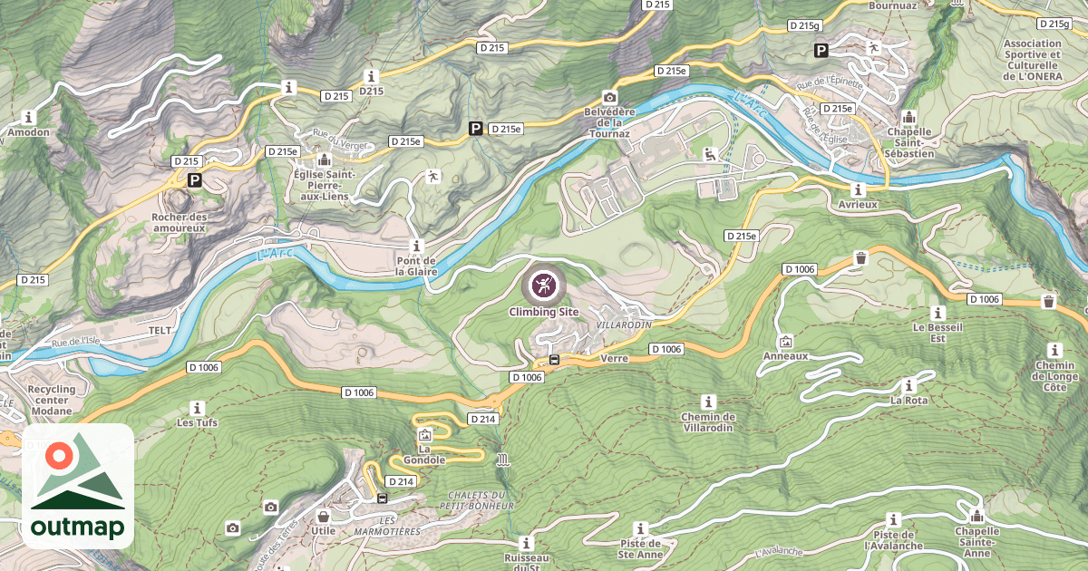 Map of Climbing Site