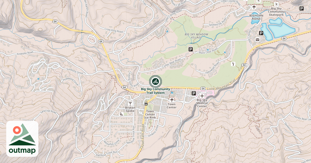Map of Big Sky Community Trail System