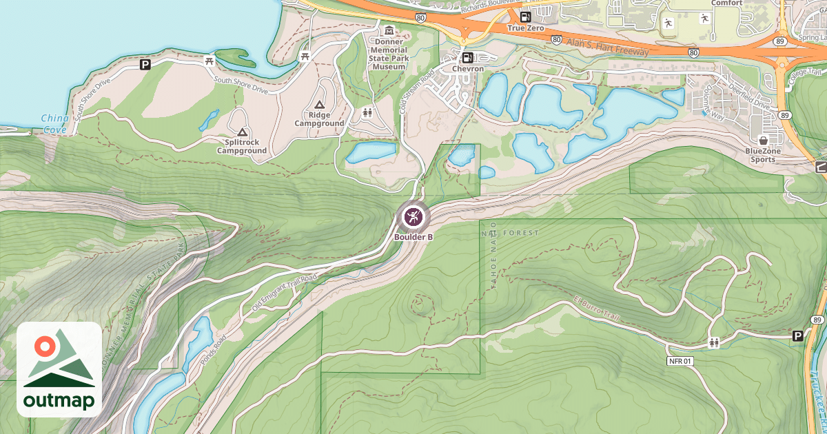 Map of Boulder B