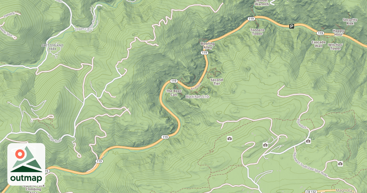Map of Black Rain