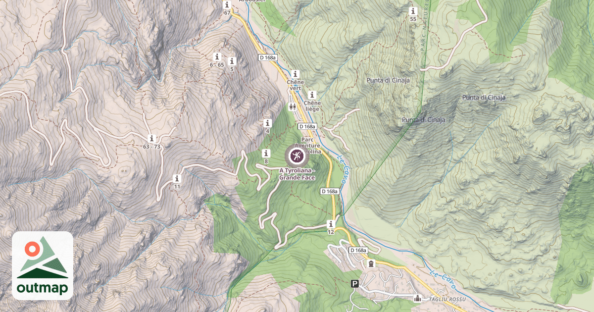 Map of A Tyroliana - Grande Face