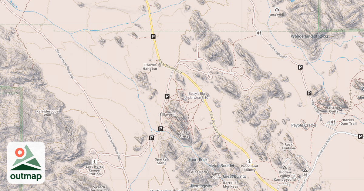 Map of Betsy's Big Underwear