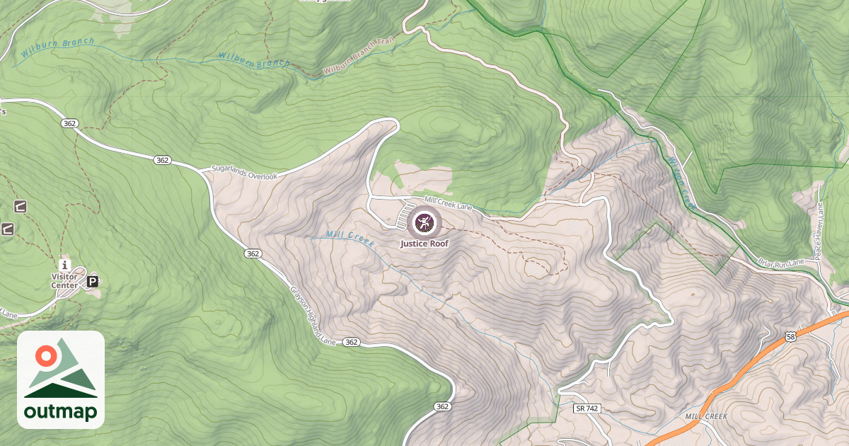Map of Justice Roof