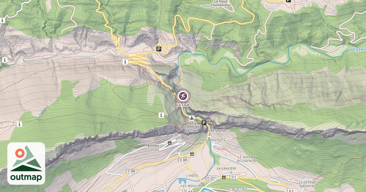 Map of La Clue