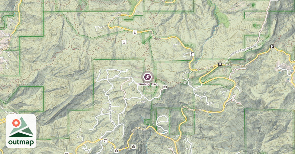 Map of Climbing Crag