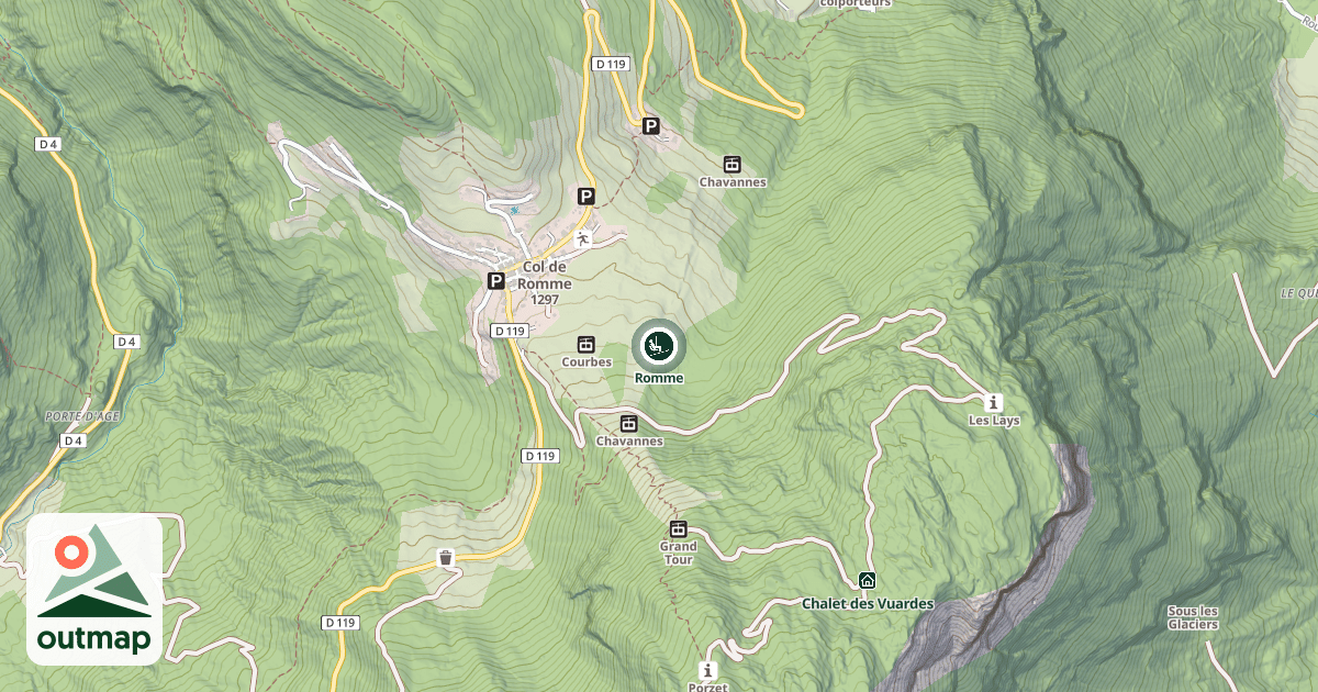 Map of Romme