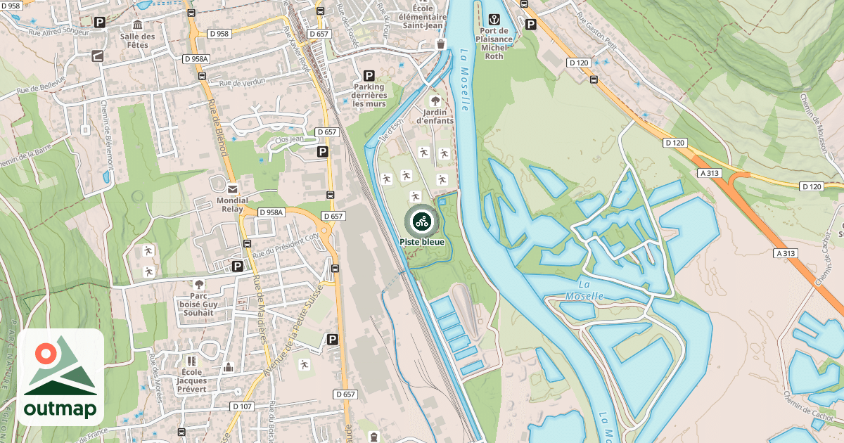 Map of Piste bleue