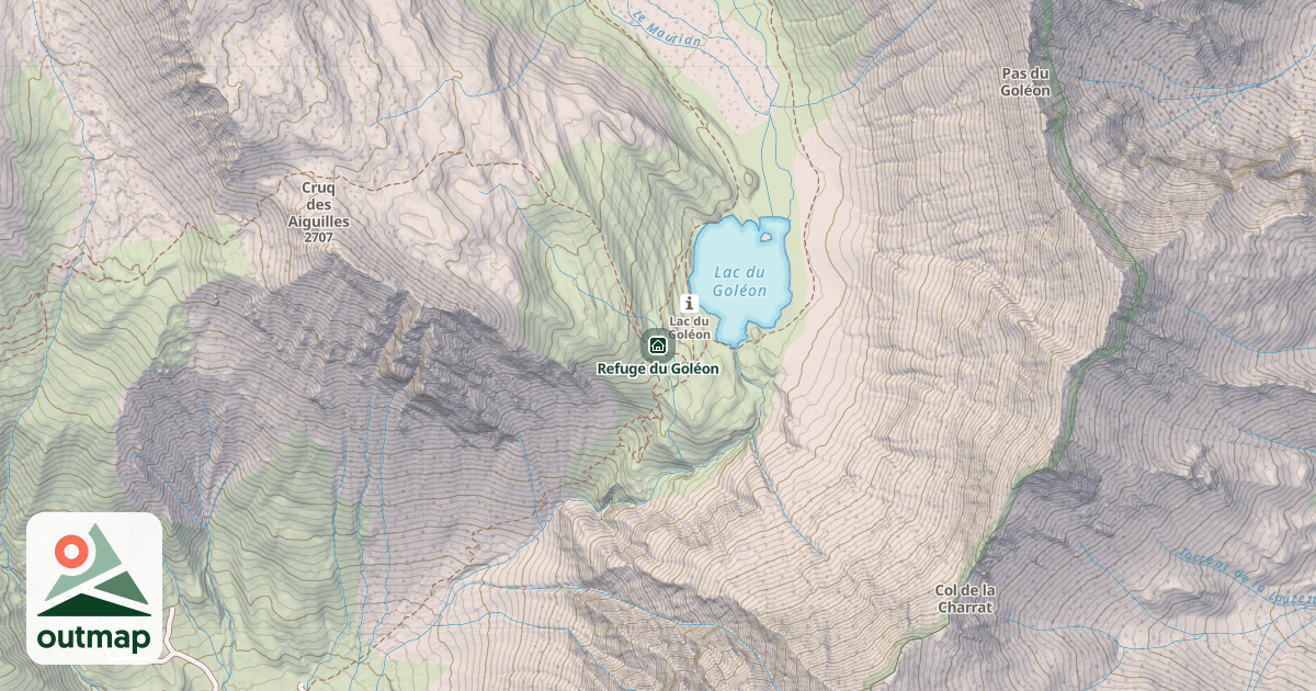 Map of Refuge du Goléon