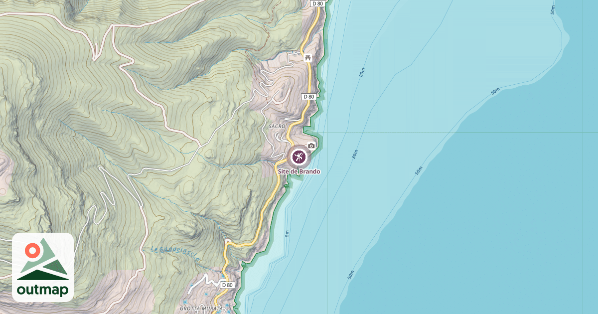 Map of Site de Brando