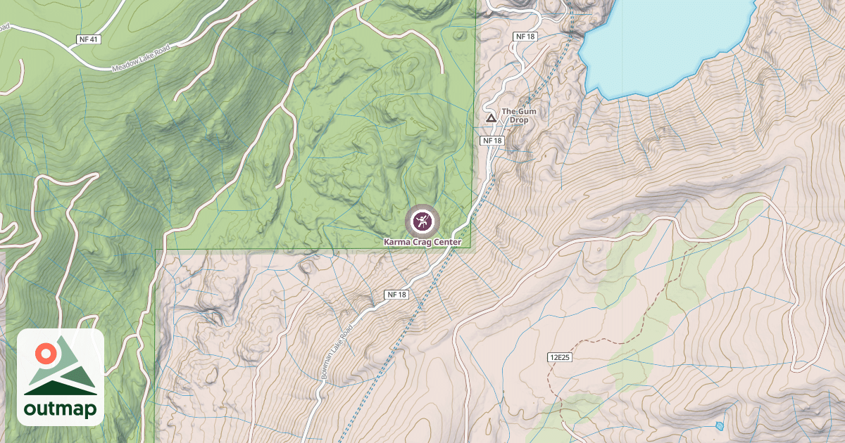 Map of Karma Crag Center