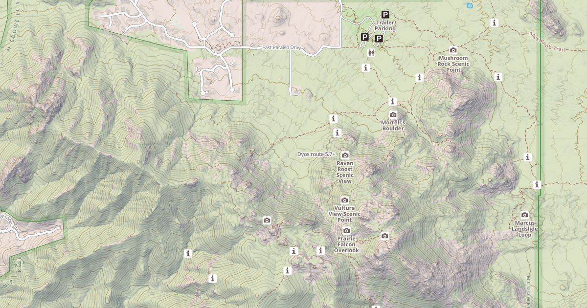 Map preview of Dyos route