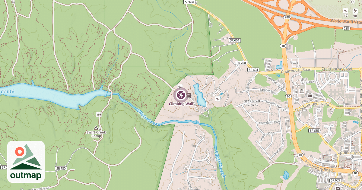 Map of Climbing Wall