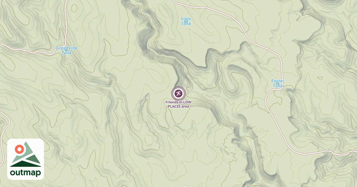 Map of Friends in LOW PLACES area
