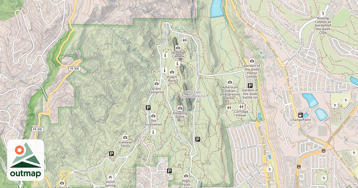 Map of West Face [Easter Rock]