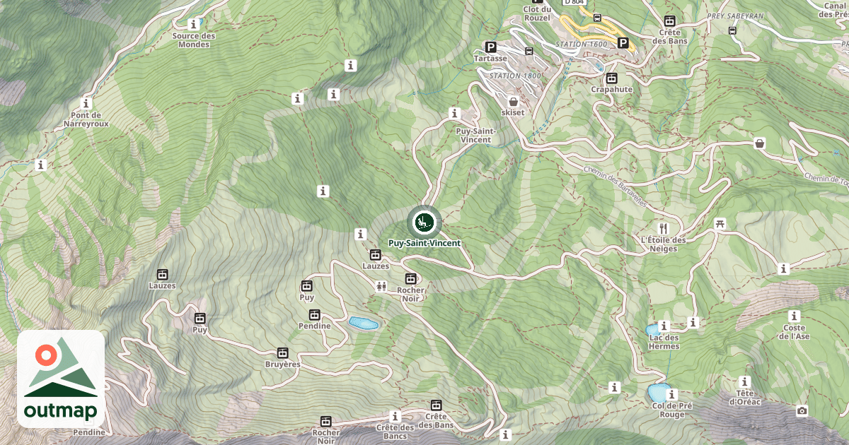 Map of Puy-Saint-Vincent