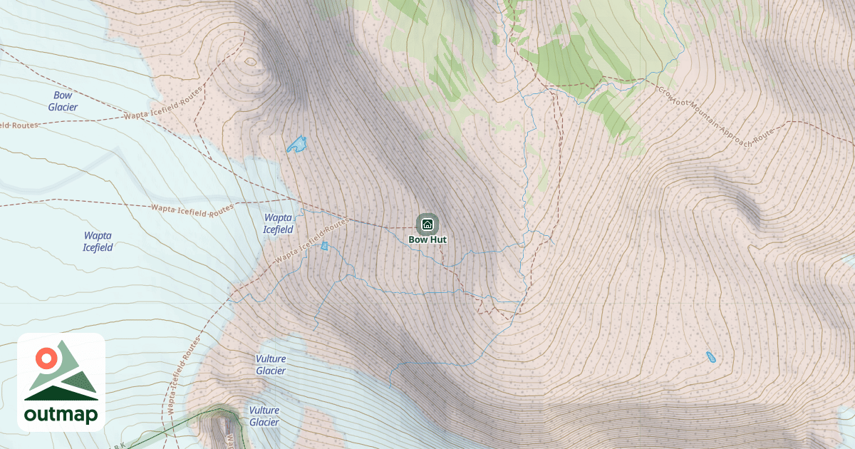 Map of Bow Hut
