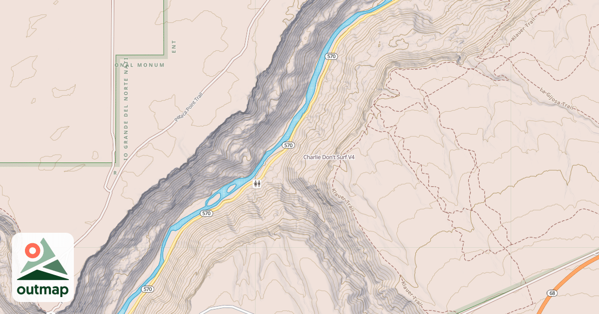 Map of Charlie Don't Surf