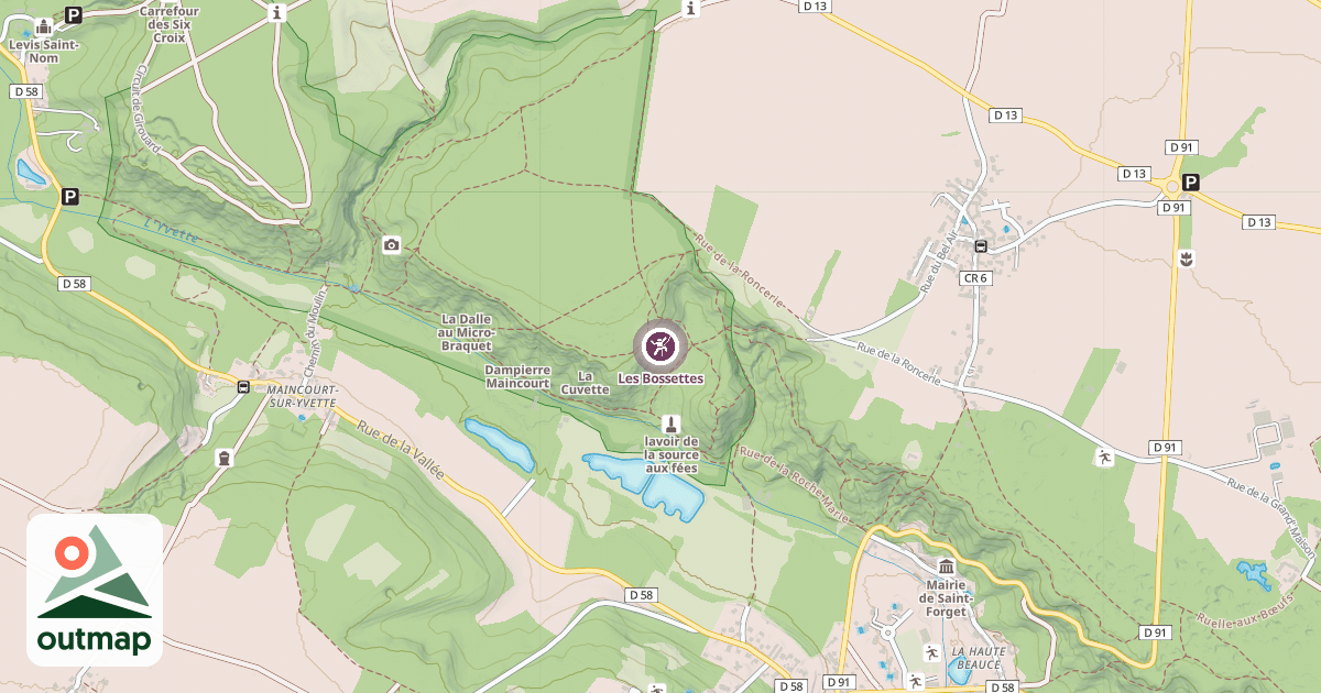 Map of Les Bossettes