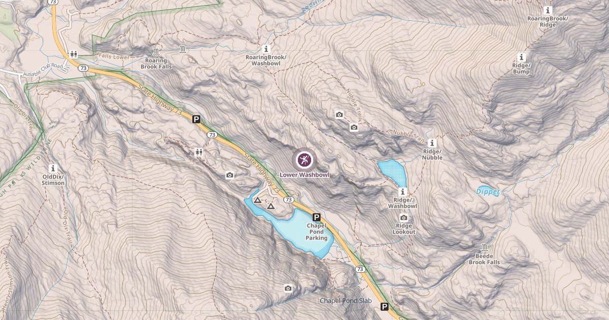 Map preview of Lower Washbowl