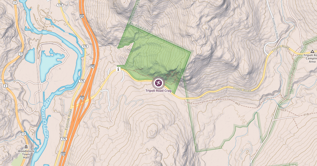 Map preview of Tripoli Road Crag