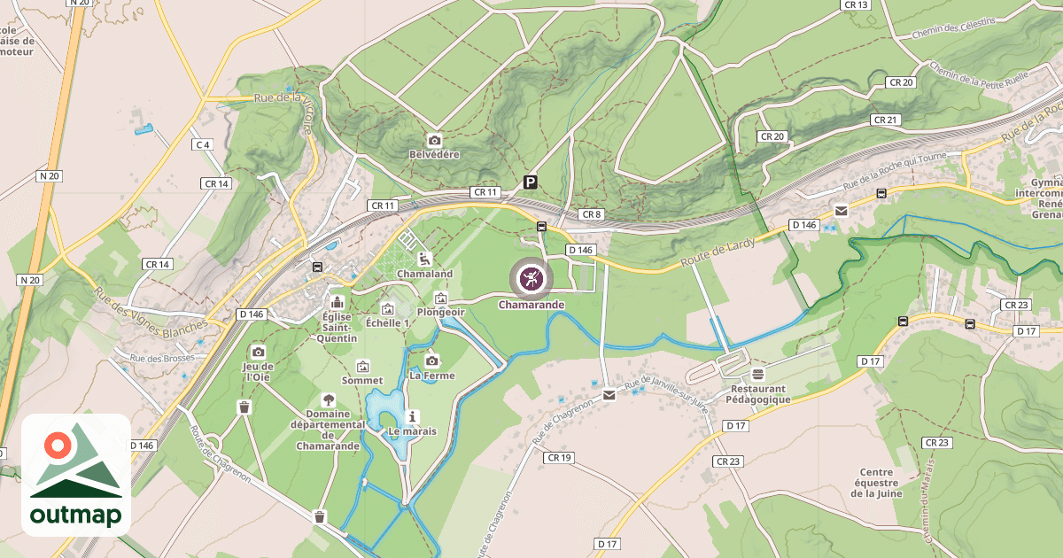 Map of Chamarande