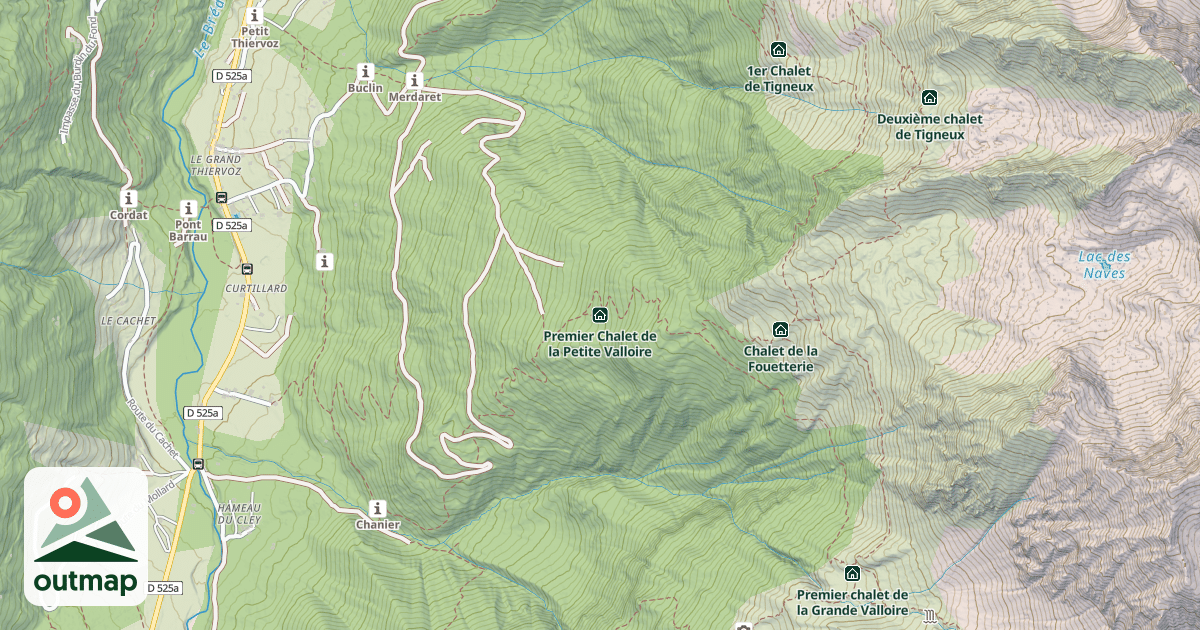 Map of Premier Chalet de la Petite Valloire