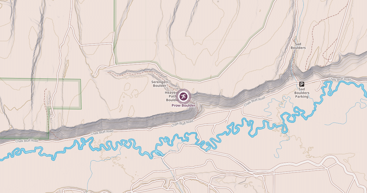 Map preview of Prow Boulder