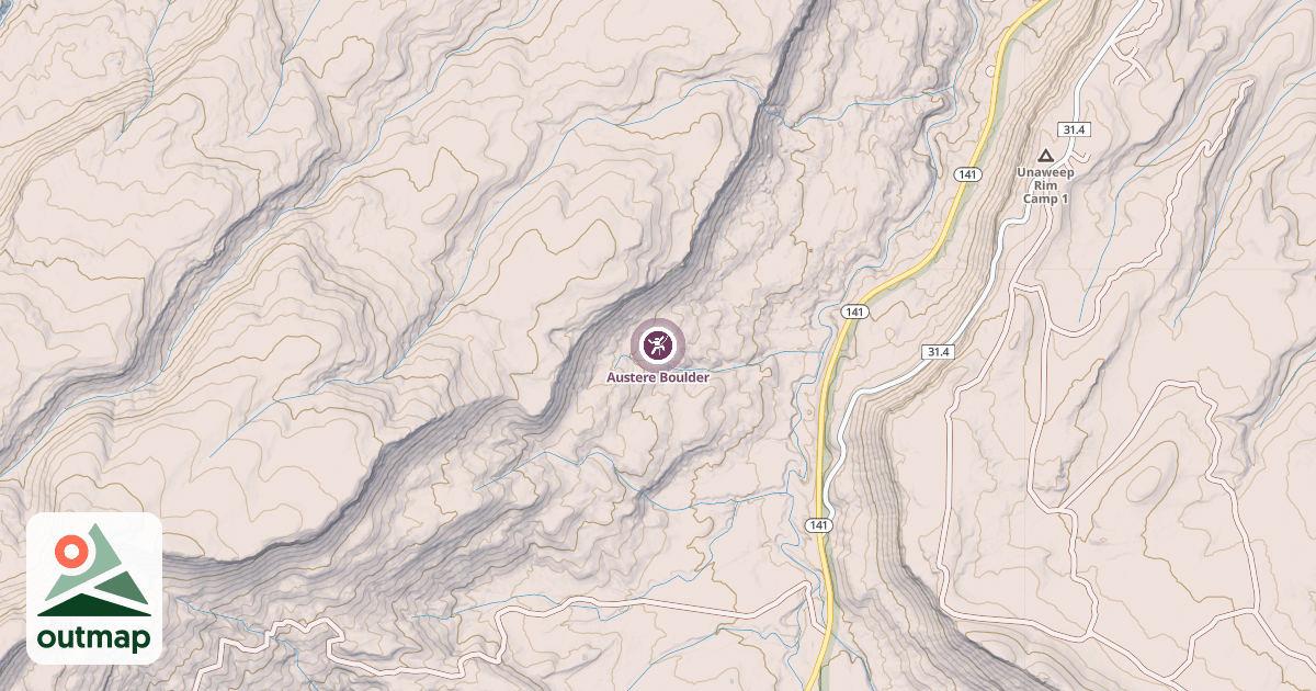 Map of Austere Boulder