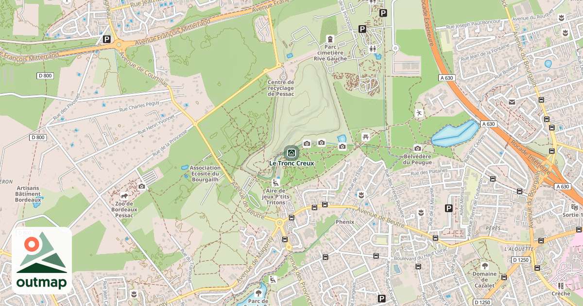 Map of Le Tronc Creux