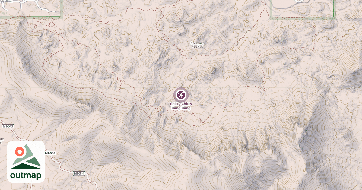 Map of Chitty Chitty Bang Bang