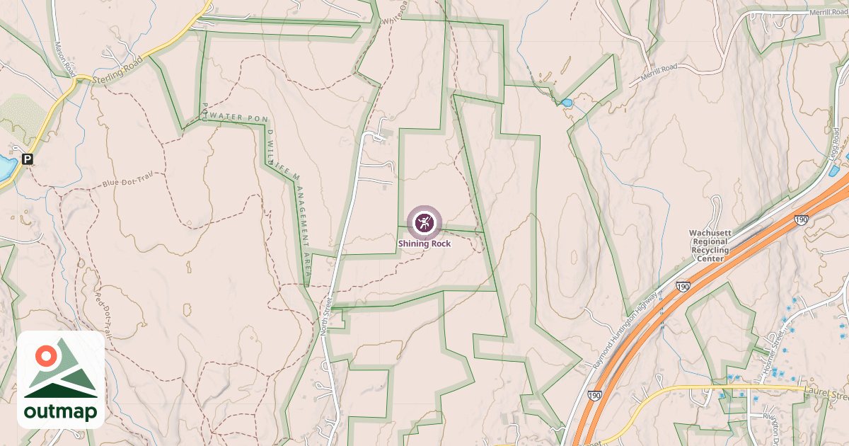 Map of Shining Rock