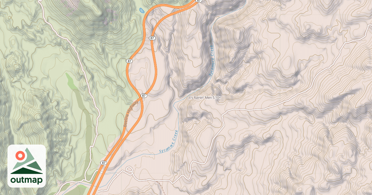 Map of It's Rainin' Men