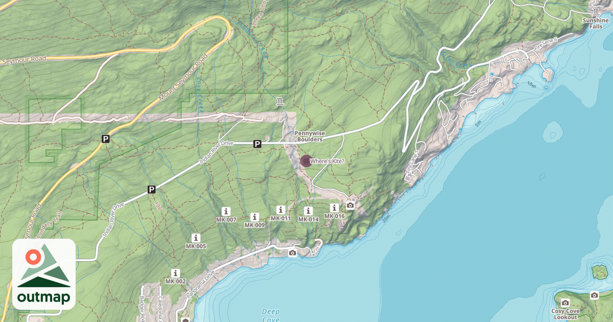 Map of Where's Kite?