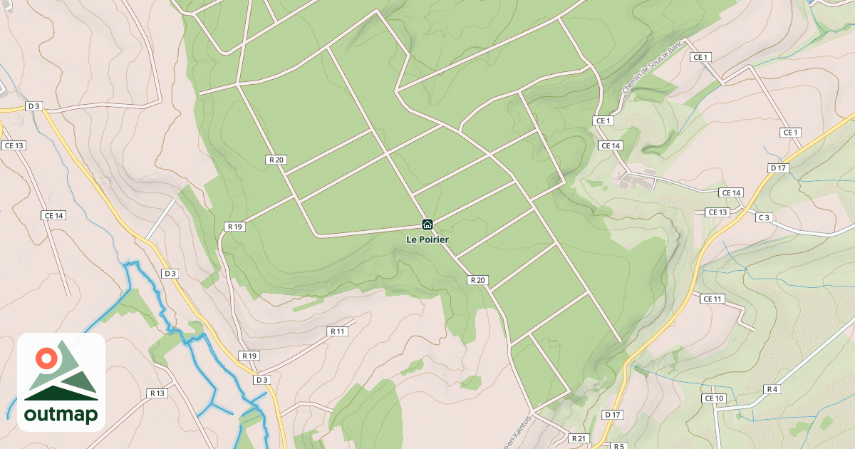 Map of Le Poirier