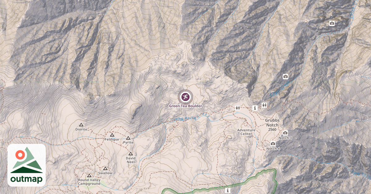 Map of Green Tea Boulder